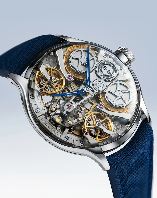 Bernhard Lederer – Inverto Titanium 39 mm, Luxusuhr mit Handaufzugskaliber