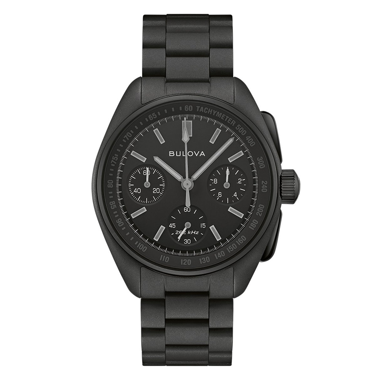 Fronansicht der Bulova Lunar Pilot Black Hole