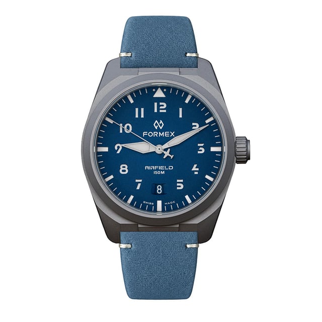 Formex AirField Horizon Blue: Frontansicht blaue Uhr