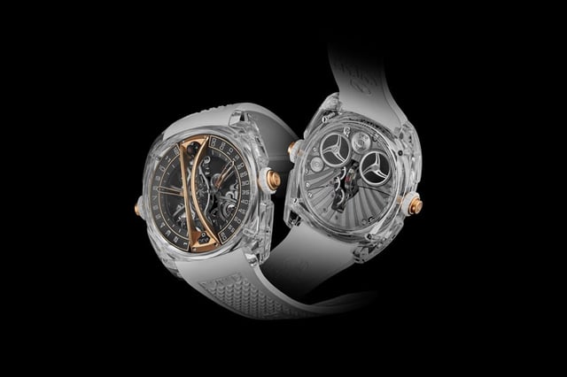 Cyrus Genève: Klepcys Vertical Skeleton Tourbillon Sapphire