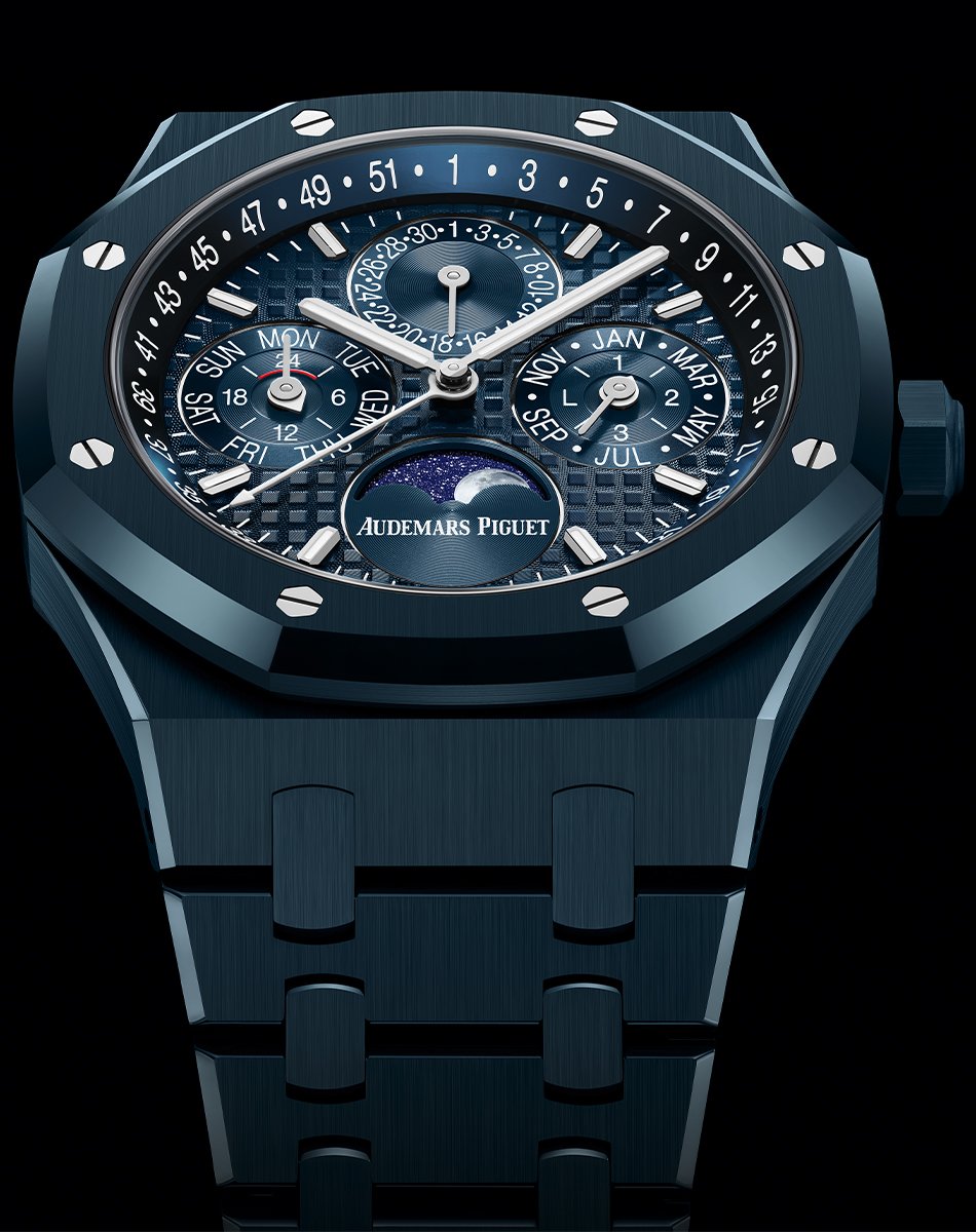 Audemars Piguet Royal Oak Perpetual Calendar Automatic, blaue Keramikuhr mit ewigem Kalender von Audemars Piguet