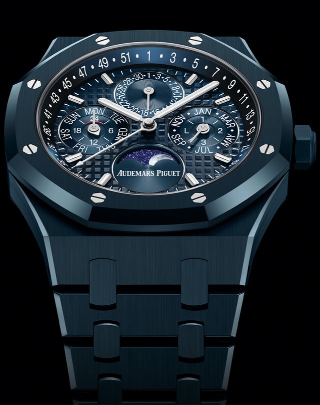 Audemars Piguet Royal Oak Perpetual Calendar Automatic, blaue Keramikuhr mit ewigem Kalender von Audemars Piguet