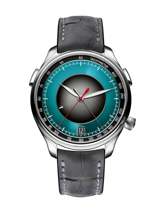 H. Moser & Cie. Endeavour Flyback Chronograph Dual Time Date: Front