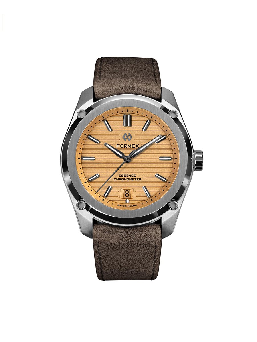 Formex Essence 39 mm Automatic COSC Radiant Bronze: Frontansicht Uhr