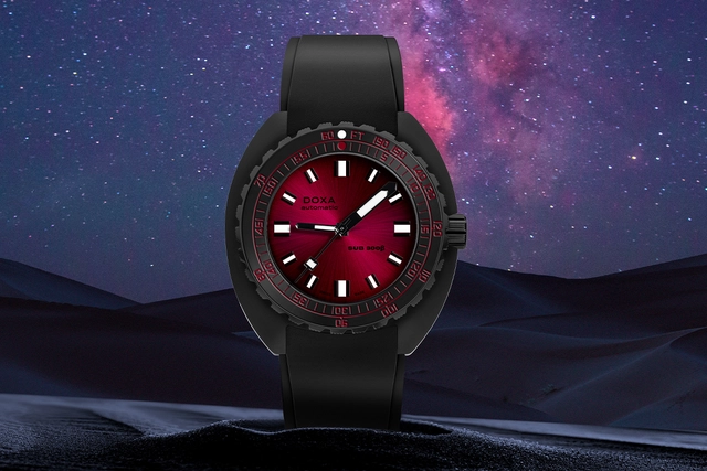 Doxa – SUB 300β Ceramic „Dubai Watch Week 2025“, Taucheruhr mit Kautschukband und Automatikkaliber