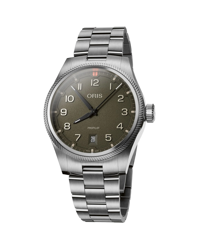 Oris ProPilot Date Moos Halbseite