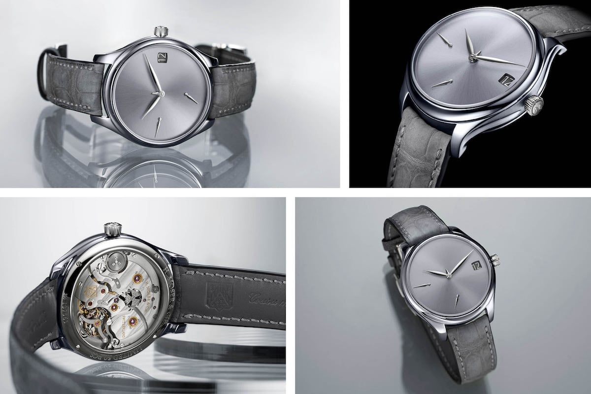 Verschiedene Ansichten der H.Moser.cie.Endeavour Perpetual Calendar Concept Tantalum