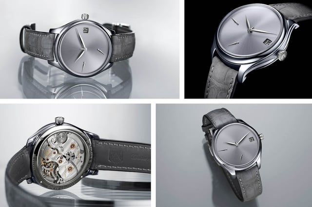 Verschiedene Ansichten der H.Moser.cie.Endeavour Perpetual Calendar Concept Tantalum