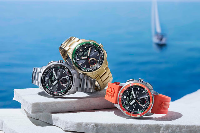 Citizen Promaster Wave Tracker: JV3000-13E, JV3001-53E, JV3002-51E: drei Uhren