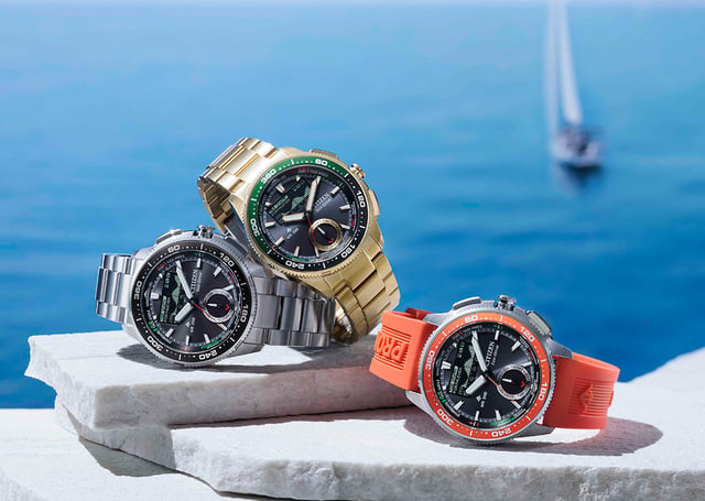 Citizen Promaster Wave Tracker: JV3000-13E, JV3001-53E, JV3002-51E: drei Uhren