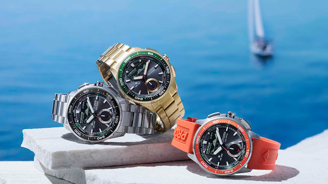 Citizen Promaster Wave Tracker: JV3000-13E, JV3001-53E, JV3002-51E: drei Uhren
