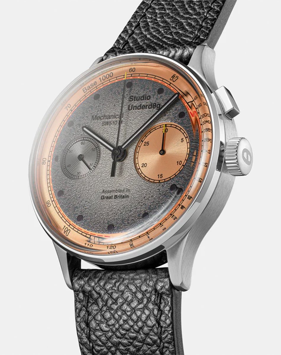 Studio Underd0g – 03 Series Salm0n, Chronograph mit Retro-Charme aus Edelstahl