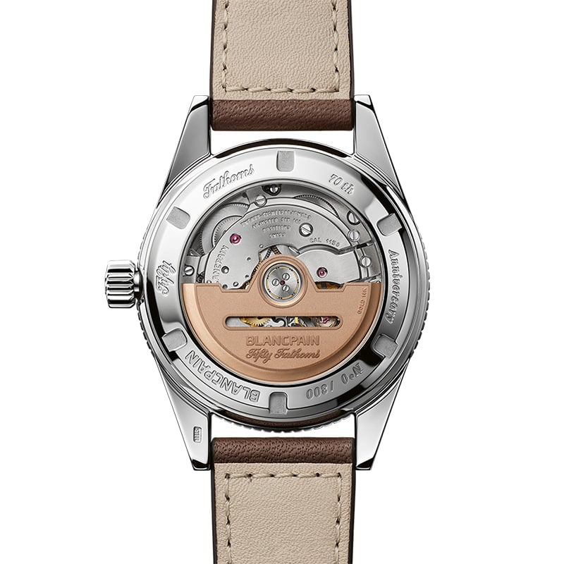 Blancpain Fifty Fathoms Bathyscaphe, Ref. 5903 1110 63A: Gehäuseboden