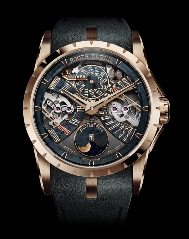Roger Dubuis – Excalibur Biretrograde Perpetual Calendar, Golduhr mit Manufakturkaliber und ewigem Kalender