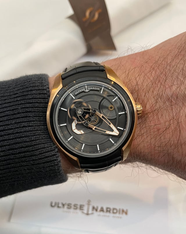 WatchTime Uhrenreise Schweiz 2025: Ulysse Nardin Freak Wristshot