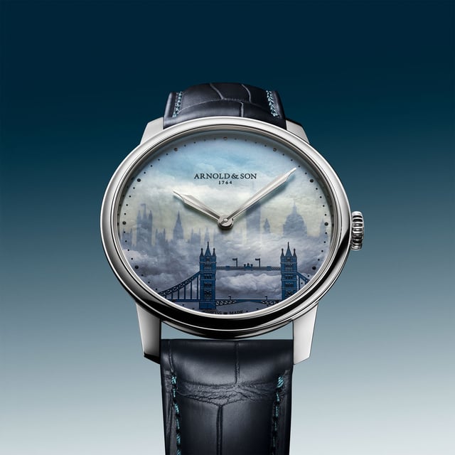Arnold & Son: HM London Skyline in Edelstahl