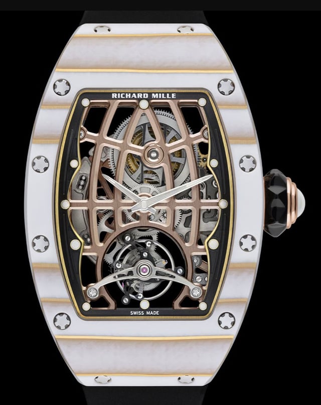 Richard Mille: RM 74-02 Automatic Tourbillon Gold Quartz TPT