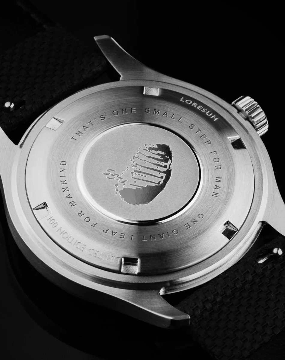 Loresum – LS04 Moon Landing 55th Limited Edition, elegante Automatikuhr mit Mondphase