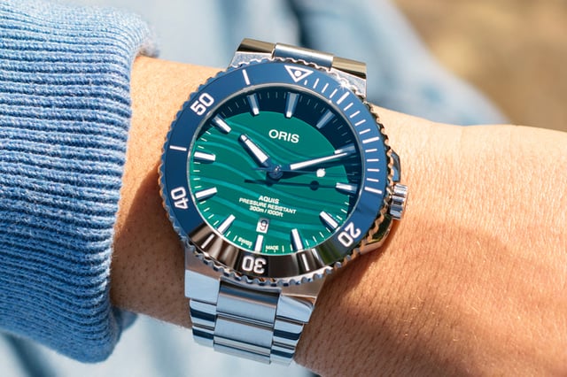 Oris Yangtze Jiangtun Limited Edition, Uhr am Handgelenk