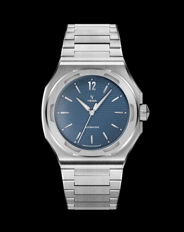Yema: Wristmaster Slim CMM.20 mit blauem Zifferblatt