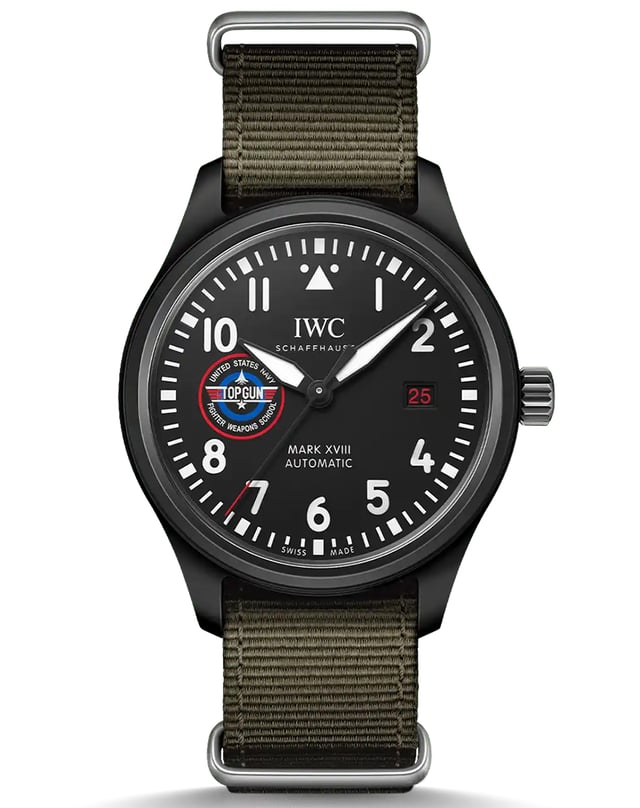 IWC Pilot’s Watch Mark XVIII, taktische Fliegeruhr mit schwarzem Gehäuse