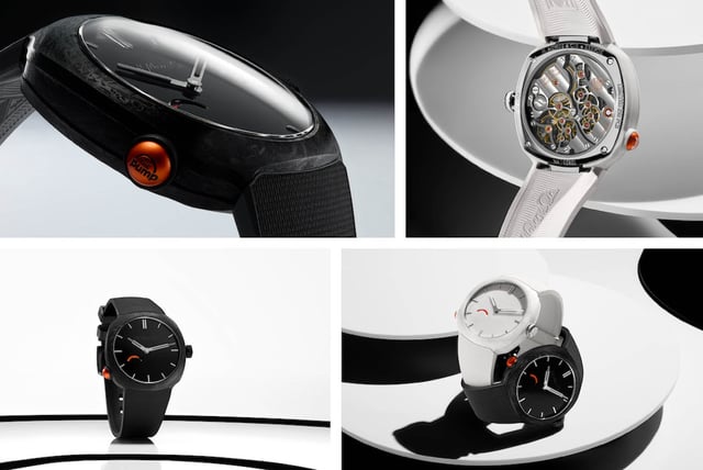 Verschiedene Ansichten der Streamliner Pump von H. Moser & Cie.