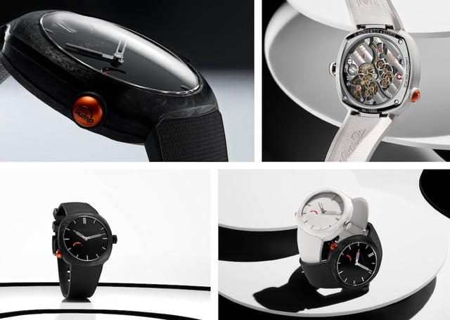 Verschiedene Ansichten der Streamliner Pump von H. Moser & Cie.