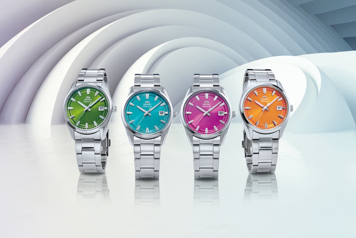 Die neuen Versionen der Orient Stretto Date, Sun & Moon, Front, Armband