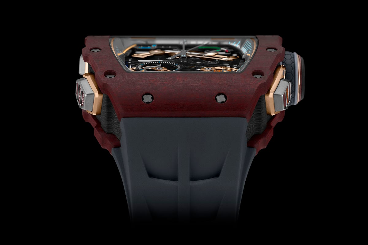 Richard Mille: RM 41-01 Tourbillon Soccer in karminrotem Basalt TPT