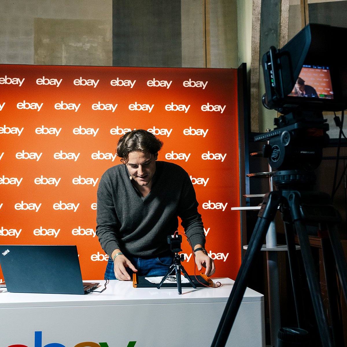 eBay-Livestream mit Luxury Chrono am eBay-Stand im Rheingoldsaal