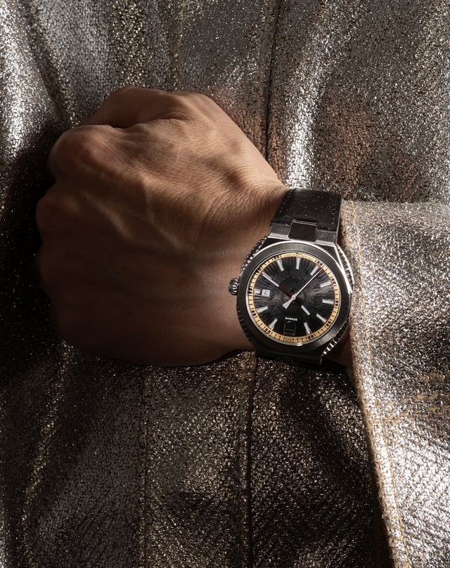  ID Genève – Circular S „Eclipse“, Automatik-Edelstahluhr mit schwarzem Zifferblatt