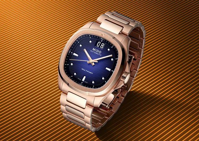 Mido Multifort TV Big Date M049.526.33.041.00, Uhr mit rosé-Finish