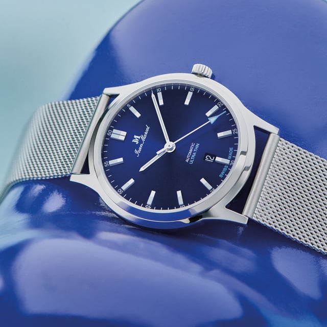 Jean Marcel Stealth Ref. 540.60.63, Edelstahluhr mit 41 Millimetern Durchmesser und blauem Zifferblatt
