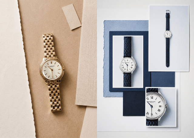 zwei versionen der Raymond Weil Toccata Heritage, front