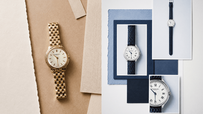 zwei versionen der Raymond Weil Toccata Heritage, front