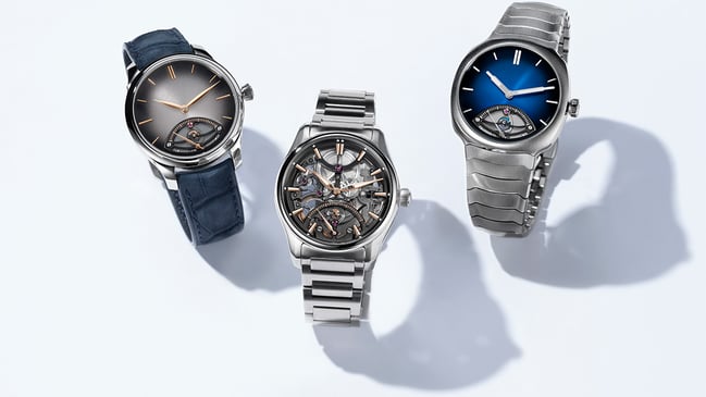 H. Moser & Cie Retrograde Seconds, drei Uhren