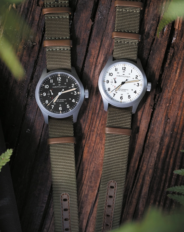Hamilton – Khaki Field Power Reserve Mechanical, Fieldwatch mit Handaufzugskaliber
