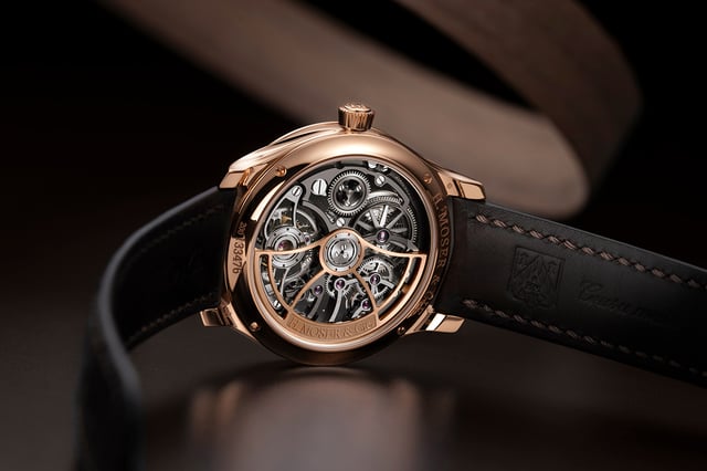 H. Moser & Cie.: Endeavour Tourbillon Skeleton, ref. 1814-0400, Gehäuseboden