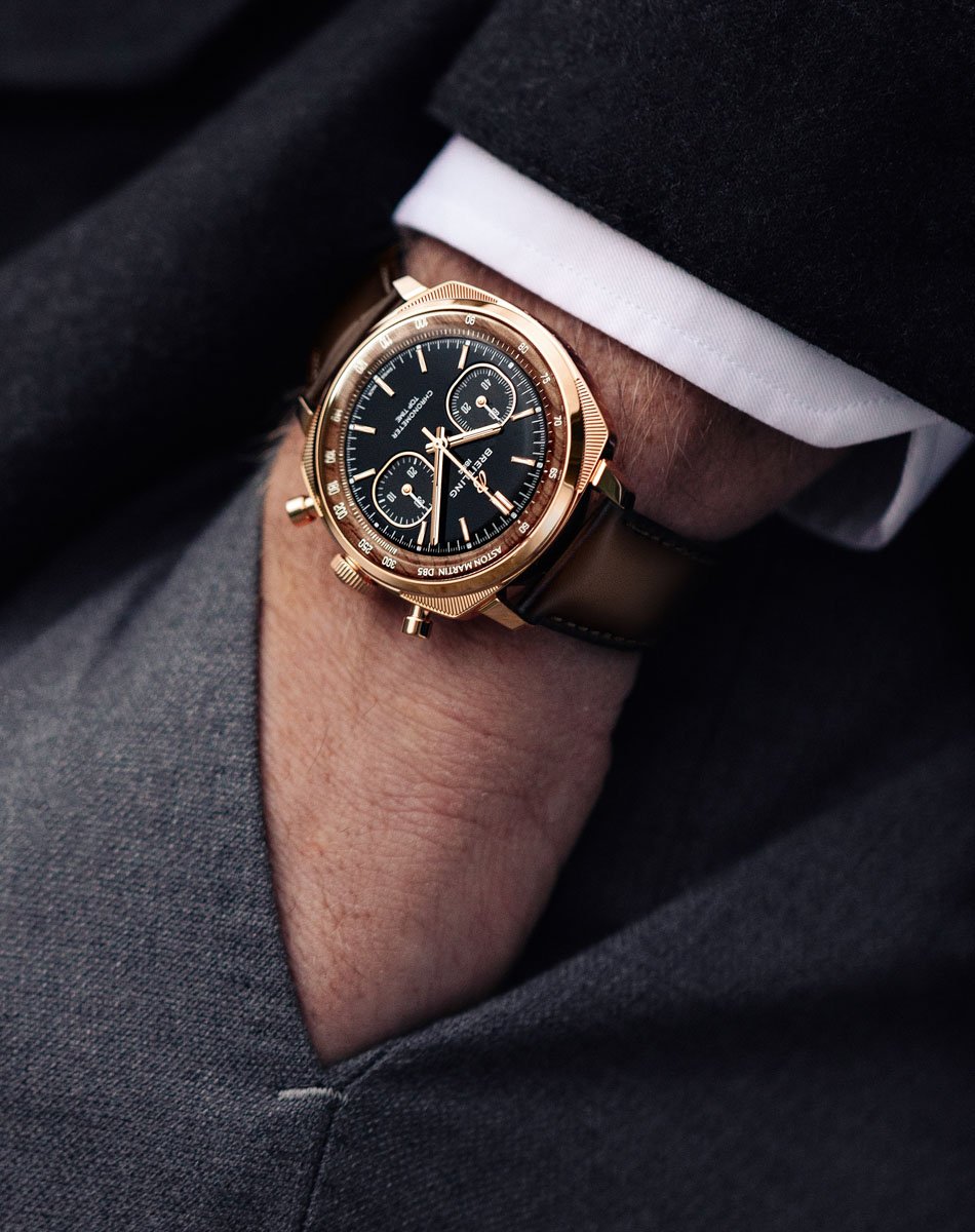 Breitling: Top Time B01 Chronograph 41 Tribute to Aston Martin DB5 in 5N-Rotgold
