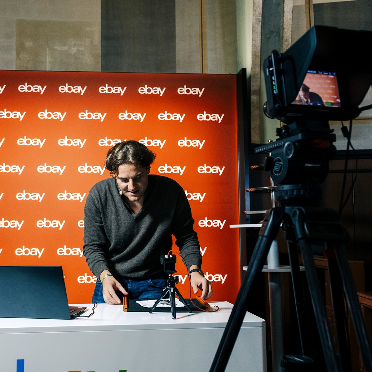 eBay-Livestream mit Luxury Chrono am eBay-Stand im Rheingoldsaal