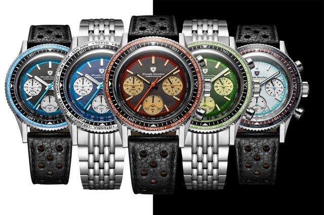 Nivada Grenchen: Chronoking Mecaquartz Racing alle 5 Modelle