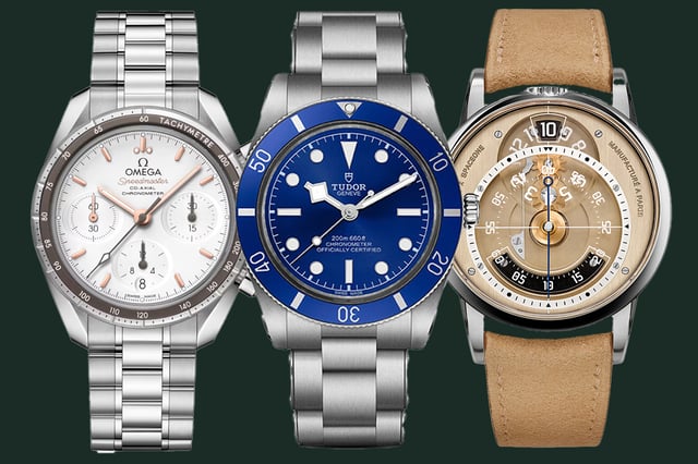 Omega, Tudor, Baltic, Chronograph, Taucheruhr und ausgefallene Uhrenkreation