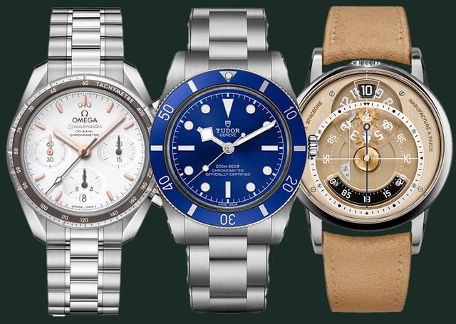 Omega, Tudor, Baltic, Chronograph, Taucheruhr und ausgefallene Uhrenkreation