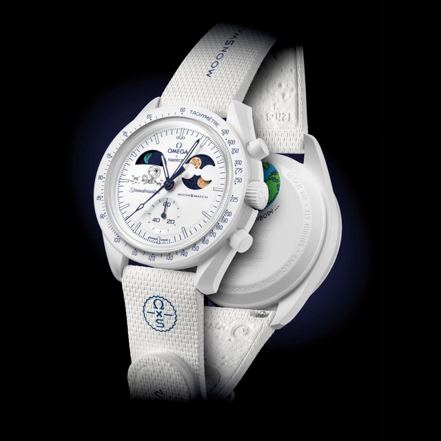 MoonSwatch Mission to Earthphase – Moonshine Gold, Referenz SO33W701L