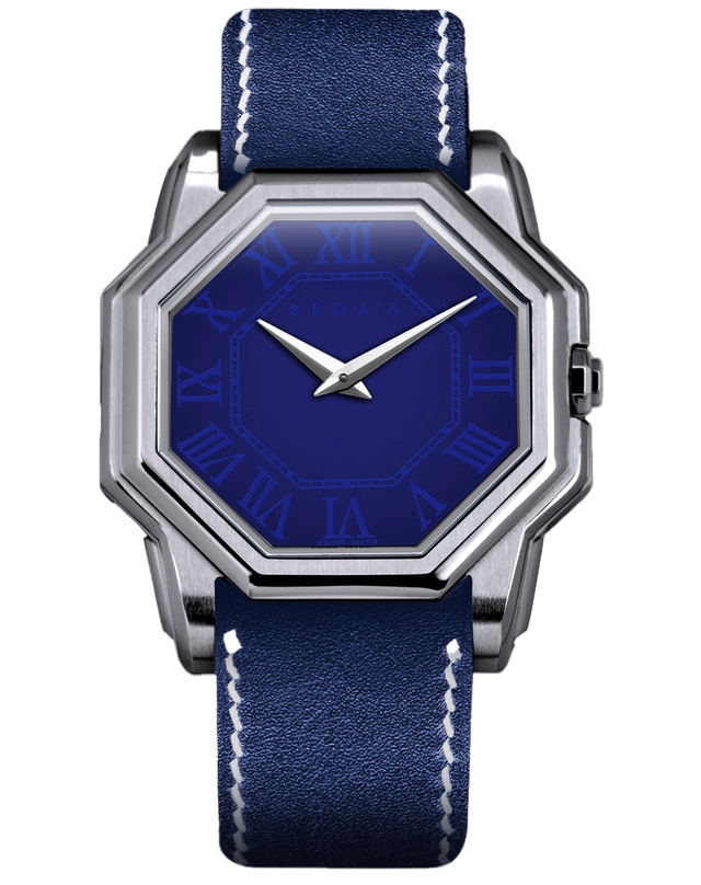Beda’a – Blue Angles, Dresswatch mit Lederband