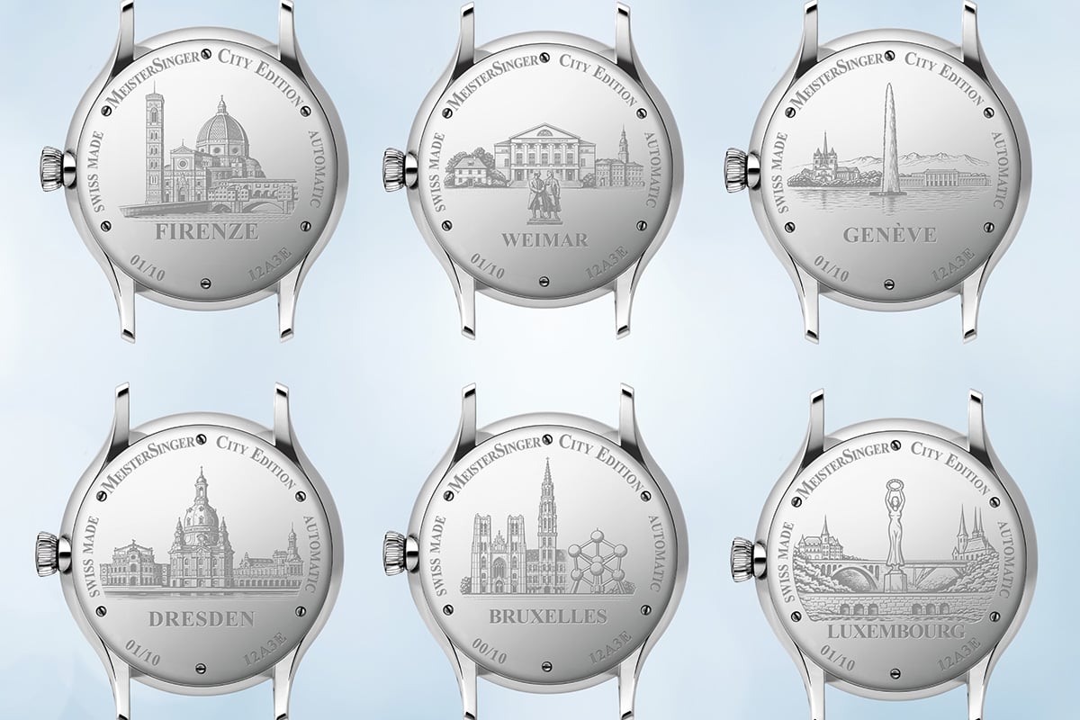 Meistersinger: City Edition 2026, Gehäuseboden mit Gravuren