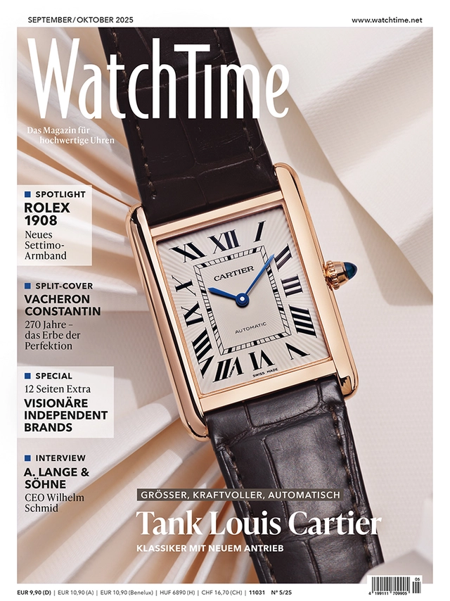 WatchTime Ausgabe 05/25 mit Cartier Uhr auf dem Cover