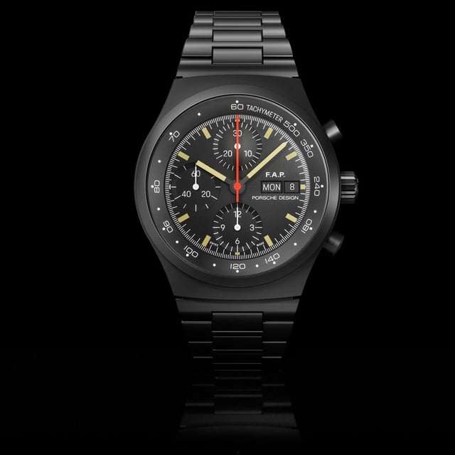 Porsche Design: Chronograph 1 Jubiläumsedition 90 Jahre F. A. Porsche Front