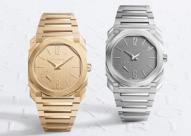Bulgari Octo Finissimo Referenz 104120 und 104351, zwei Uhren