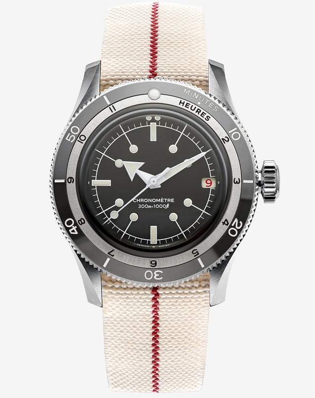 Serica Ref. 5330 Dive Chronometer, Taucheruhr aus Edelstahl mit Datumsanzeige